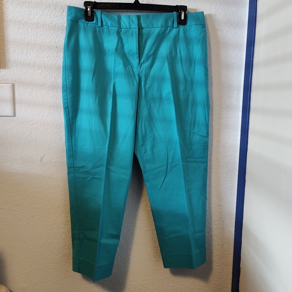 Plus Size Talbots Curvy Turquoise Capri Pants Size 16
